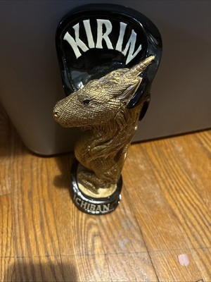 Kirin Ichiban Gold Dragon Unicorn 10'' Draft Beer Tap Handle