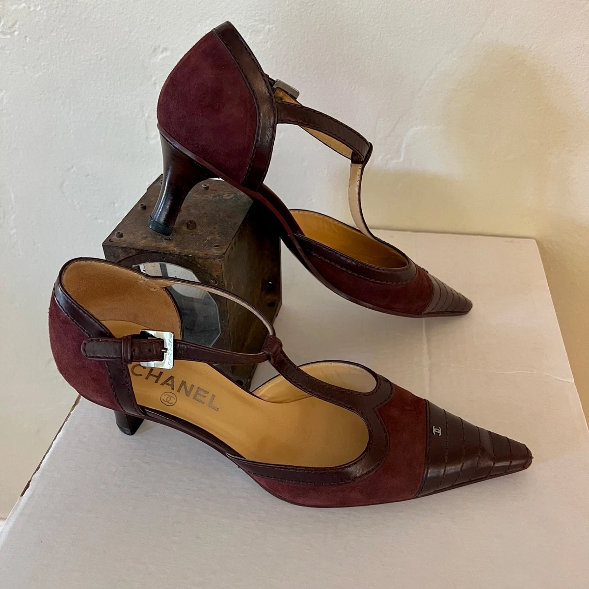 CHANEL Women's Pump Leather Upper with Vintage | eBay
