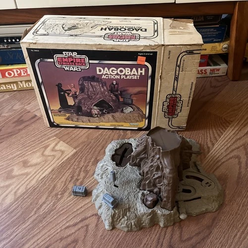 VINTAGE STAR WARS DAGOBAH ACTION PLAYSET OG Owner! Nice Foam!