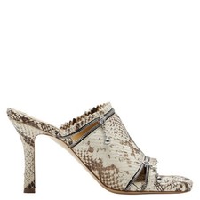 Burberry 85mm Snakeskin Leather Sandals