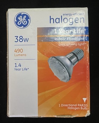 GE Lighting 69163 PAR20 38W Indoor Floodlight Bulb 490 Lumens Bright Light