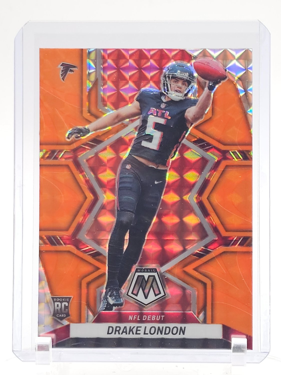 Drake London Panini Mosaic #275 Orange Reactive