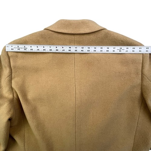 Lauren Ralph Lauren 100% Camel Hair Trench Coat Mens 44R Long Overcoat Designer - Picture 18 of 19