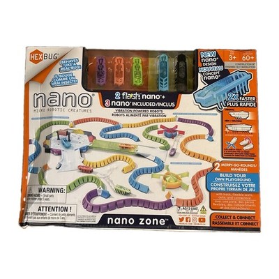 HEXBUG Nano Zone Micro Robotic Creatures Habitat Set Spin Master Box Damaged 