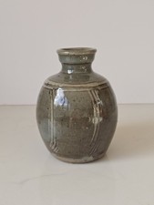 John Mathieson Studio Pottery Small Stoneware Bottle Vase - 11cm Tall