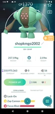 Pokémon Shiny Registeel CP Under 1500-3moves - Skill Zap Cannon- 1mill Star.d