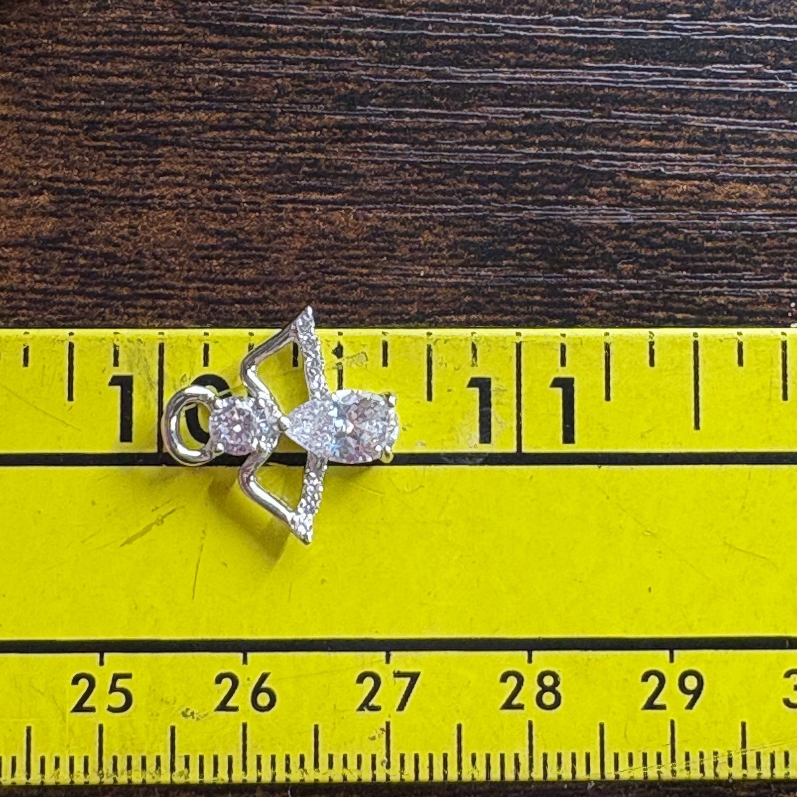 VTG Solid Sterling Silver 925 Cubic Zirconia Ange… - image 7