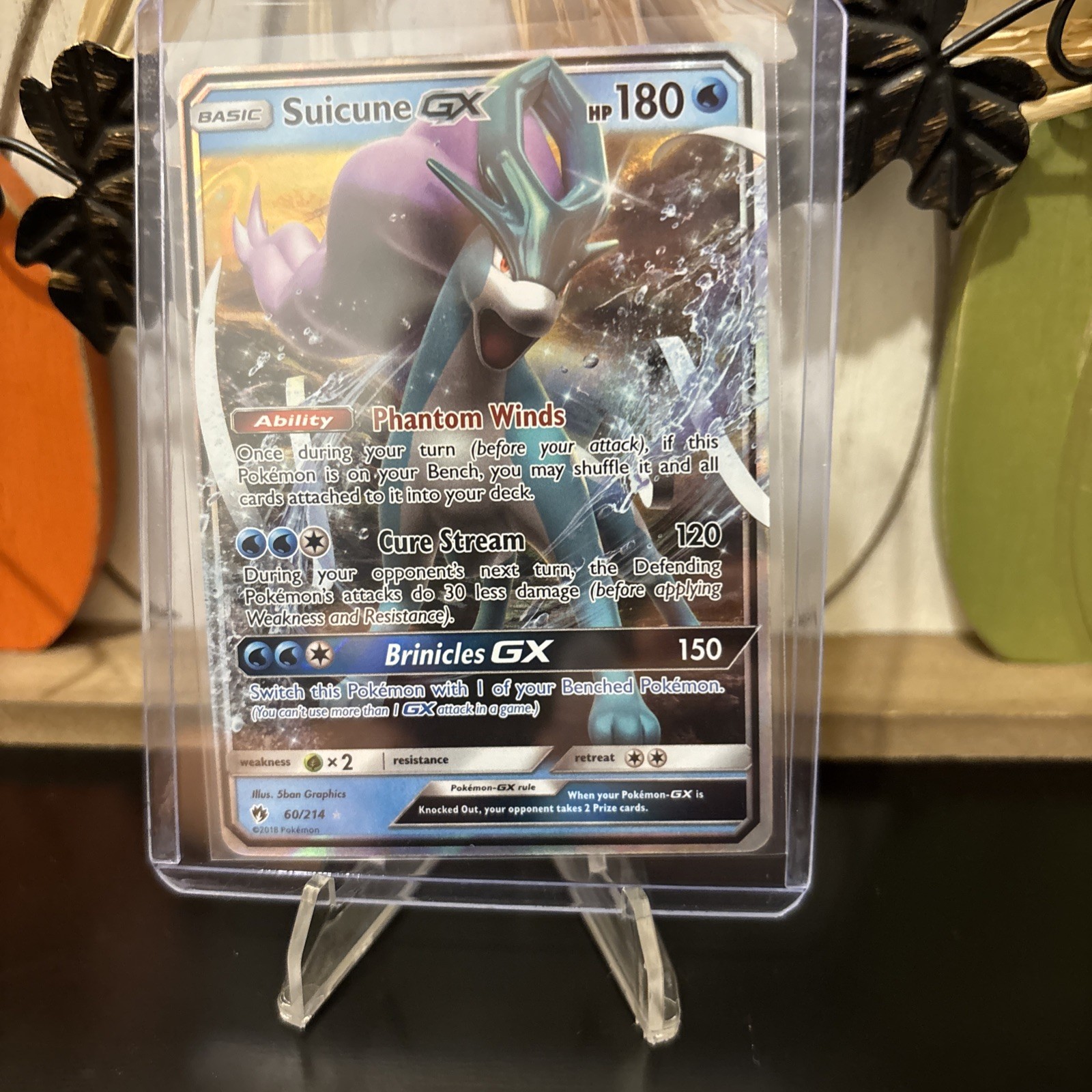 Pokemon Lost Thunder - Suicune GX 60/214 - Ultra Rare Holo NM