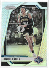2024 Panini Prizm WNBA Silver #80 Brittney Sykes Washington Mystics Syracuse