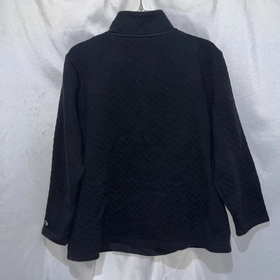 Champion Indiana Hoosiers Black Quarter Zip Pullover Women’s Size Large  - Image 2 of 4