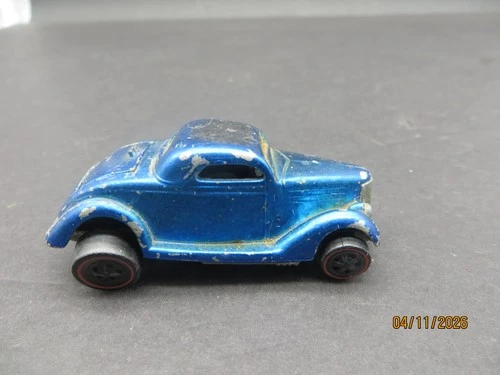 Vintage 1968 Hot Wheels Redline Classic 36 Ford Coupe Blue