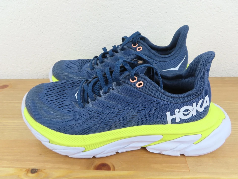 Zapatos deportivos Hoka Clifton Edge para mujer talla 8,5 azules para correr en carretera Foto 3 de 4