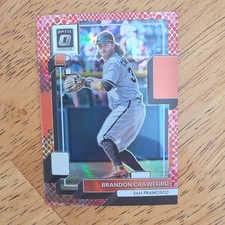 2022 Panini Donruss Optic Brandon Crawford Prizm Serial #168 /99 Giants