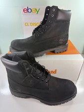 NEW Timberland 6 Inch Boot Black Nubuck Premium TB010073-001 Men's - FREESHIP