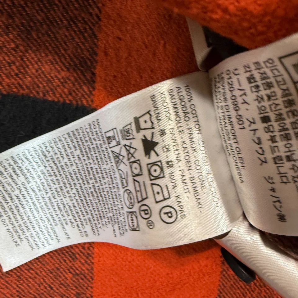 Camisa de franela Levi’s para hombre L Buffalo a cuadros botón delantero manga larga calce relajado Foto 4 de 4