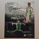 Fuzzy's Vodka Spencer Pigot Ed Carpenter Racing Signed IndyCar Photo Green White — photo 1