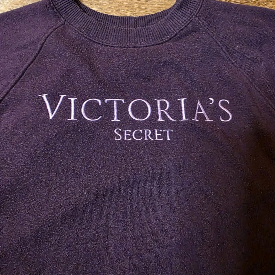 Victoria's Secret Burgundy Sweatshirt & Sweatpants Set - Size S - Image 3 of 4