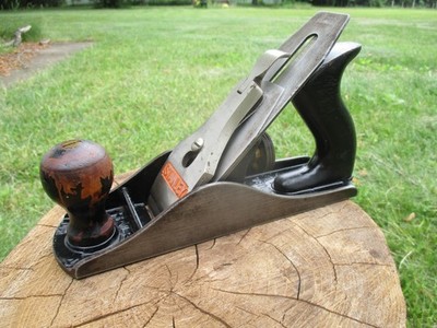 Vintage Stanley No 4 Plane Type 18 Corrugated Woodworking Bench plane