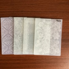 4 Darice Embossing Folders use with Cuttlebug paper craft card making