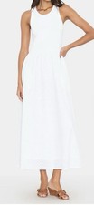 New XiRENA Flynn White Midi Racerback Tank Dress Size Medium