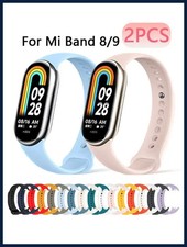 1-2PCS Strap for Mi Band 8 9 NFC Smart Watch Bracelet Silicone Wristband Sport