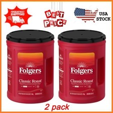 2 pack Folgers Classic Roast Ground Coffee, Medium Roast, 40.3 oz FREESHIPPING 8.68 per pound