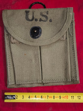 porte chargeur toile USM1 de 1943 US ARMY ww2 1939 1945 modifié pour France Indo