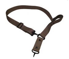 Handmade Rifle Sling, tan two to single point sling with adjustable sliding loop