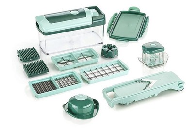Genius Nicer Dicer Fusion 13tlg. Gemüseschneider smaragdgrün