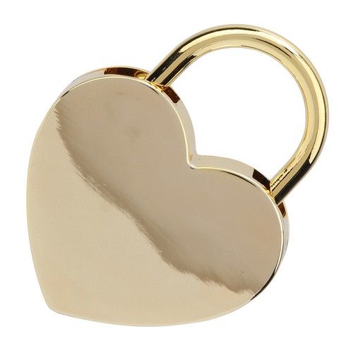 1 Set Heart Lock Metal Padlock Craft With Key 45x59mm(Imitation Gold) - Picture 21 of 22