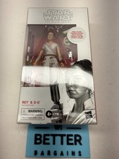 Star Wars 6  Black Series First Edition REY & D-0  91 C9 New Sealed W Protector