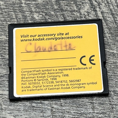 Kodak Picture Card Compact Flash (CF) 8MB Memory Card - Picture 2 of 3