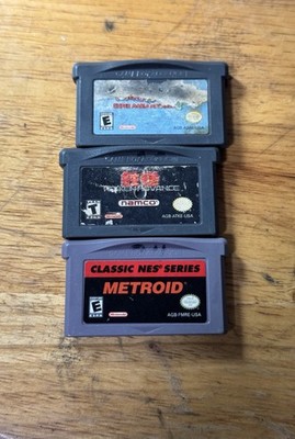 GBA game lot, Metroid NES, Tekken Advance, Yoshis Island Super Mario Advance 3