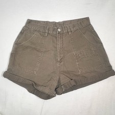 Vintage 90s Bill Blass Olive Green High Waisted Shorts Women s Size 10