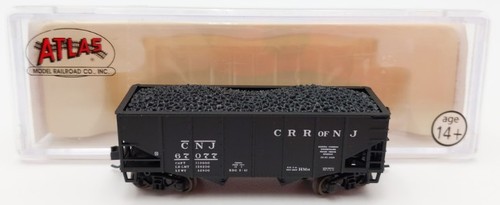 Coche tolva Atlas 41304 escala N Central of New Jersey 55T Fishbelly #67077 LN/caja | Condition: Used