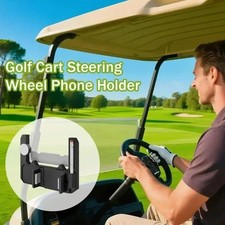 Golf Cart Steering Wheel Cell Phone Mount Flip Up Phone Holder For Golf Cart