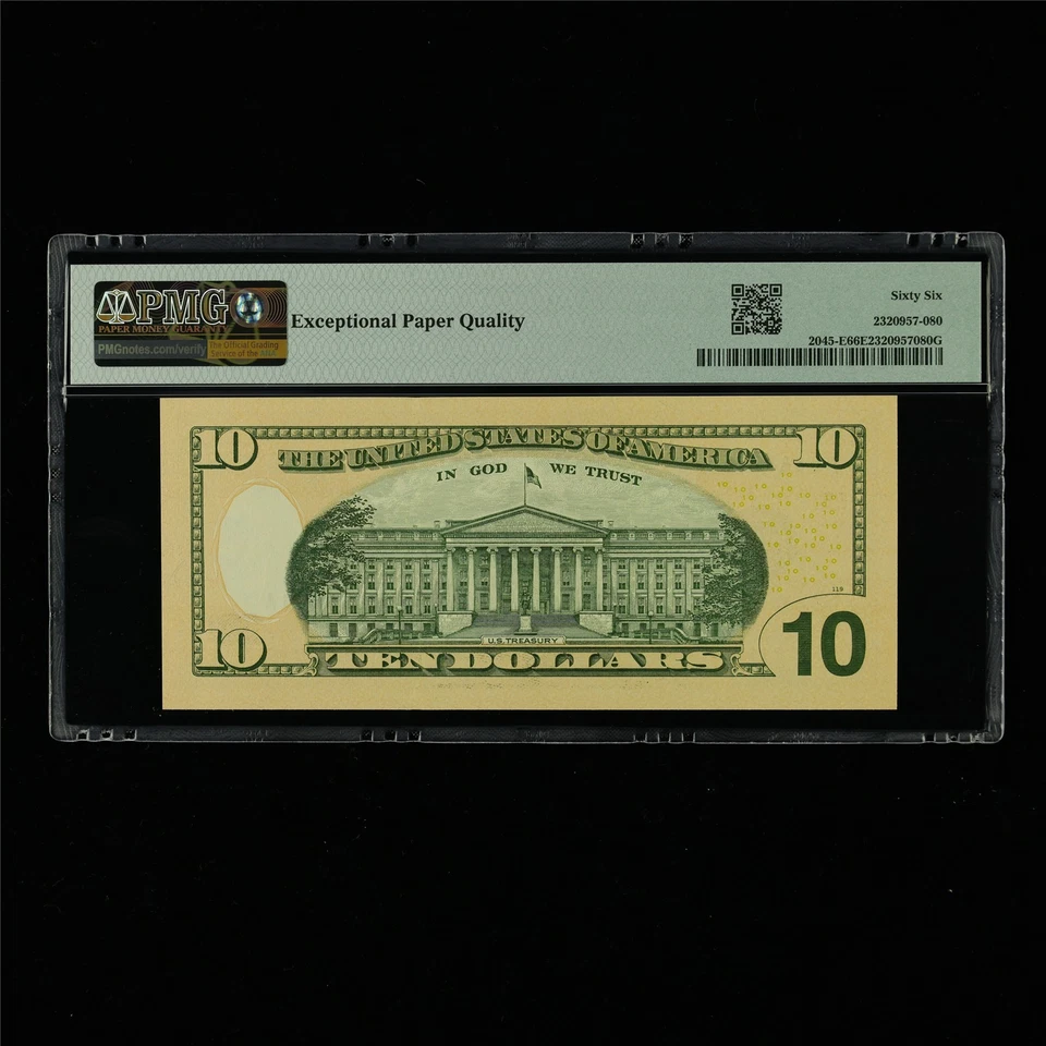 2017A Federal Reserve Note Richmond 10 Dollars Fr#2045-E PMG 66 EPQ Gem UNC - Image 2 of 4