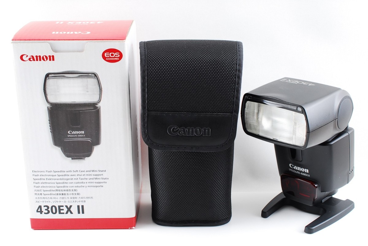 Canon SPEEDLITE 430EX II ミニスタンド、ケースつき 【公式通販】