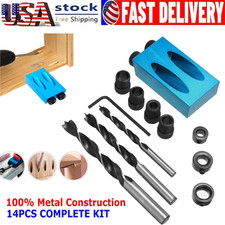 Pro Pocket Hole Jig Kit Heavy Duty 850 Easy Tool System Woodworking Screw Drill