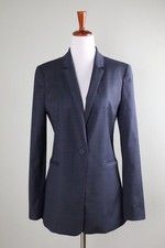 ELIE TAHARI 398 Structured Lined Wool Embroidered Dot Blazer Jacket Top Size 8