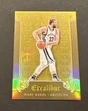 2015-16 PANINI EXCALIBUR MARC GASOL CRUSADE GOLD PRIZM REFRACTOR SSP #’d 05/10!