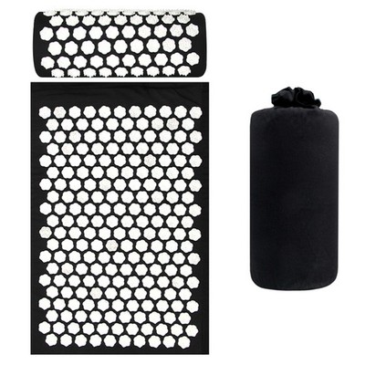 Acupressure Mat With Pillow Black Quality Durable Practical Value