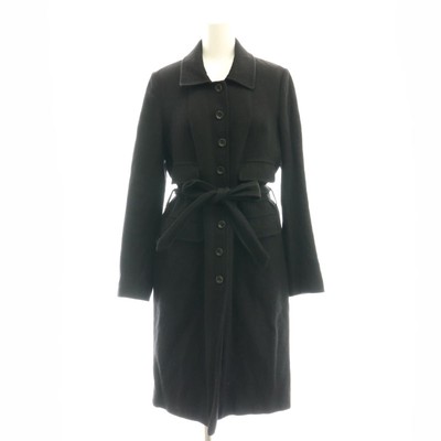 ジャケット・アウター DRIES VAN NOTEN FW1999 Belted Coat Dries Van Noten Wool Blend Belted Coat Black Women's 36 Long