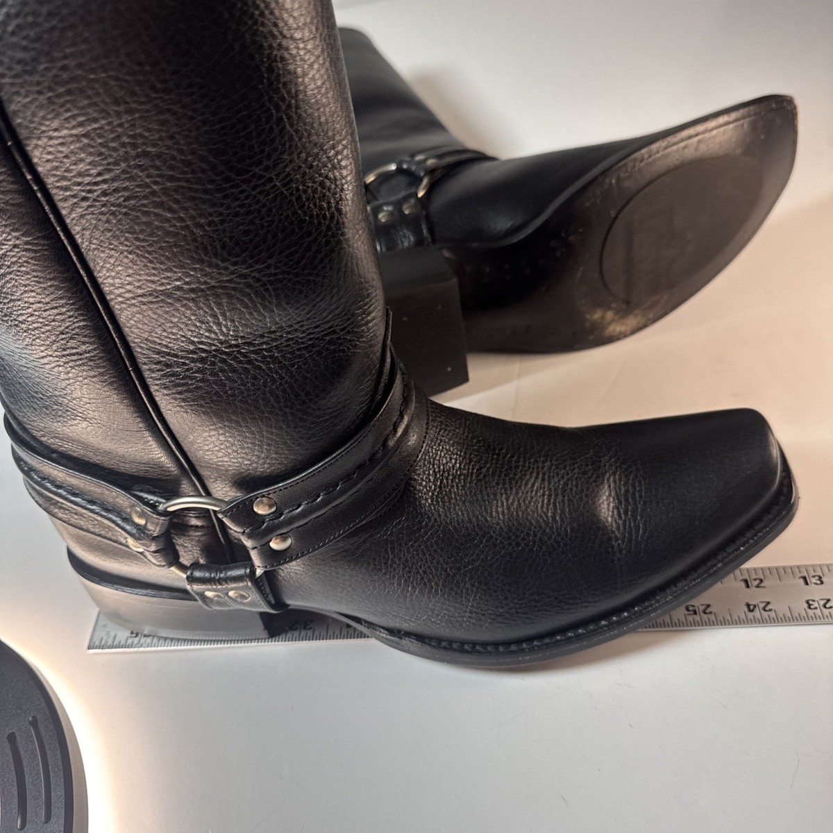 Pistolero Mens Boots 10.5 To 12 Handcrafted Leather Square  display picture 3