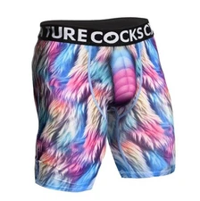 XR Brands Creature Cocks Underwear Mystique Rainbow Medium , New