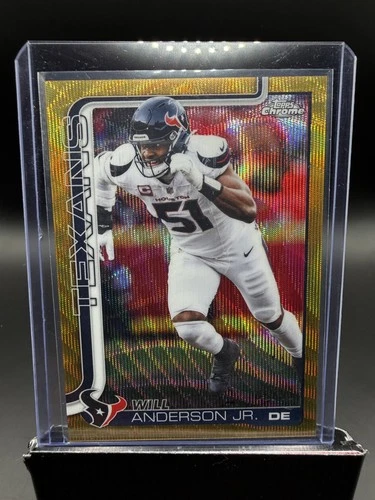 TOPPS CHROME WILL ANDERSON JR GOLD WAVE REFRACTOR /50 HOUSTON TEXANS