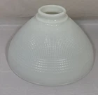 Vintage Corning Ware Milk Glass Shade 10" No. 82416 Waffle Pattern Diffuser #B