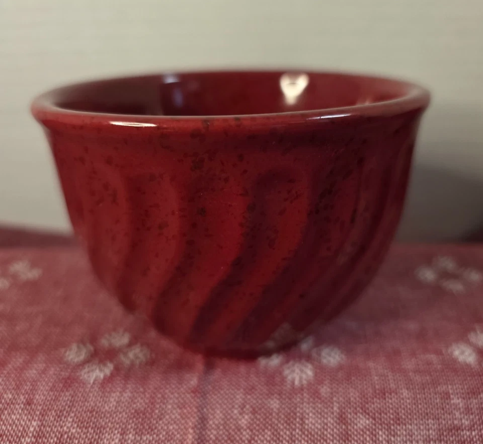 Набор из 6 красных керамических рамекинов/десертных чаш на 1 чашку Paula Deen - Изображение 3 из 4