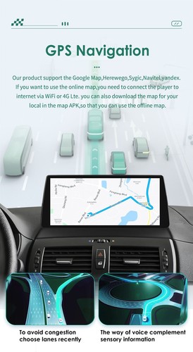 Android Idrive Coche Navegación GPS Carplay 10.33" Wifi Para BMW X3 E83 2004-2010 - Imagen 11 de 20
