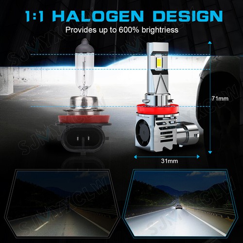 H11 LED Headlight Bulbs For Toyota Camry LE Sedan 4-Door 2007-2017 Low Bea - Picture 11 of 12